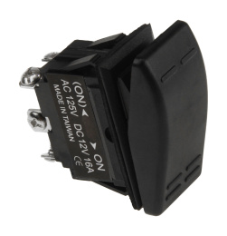 Переключатель двухпозиционный (ON)-ON 12 В/16А 6Р без фиксации 1 положения (AES111852AM)